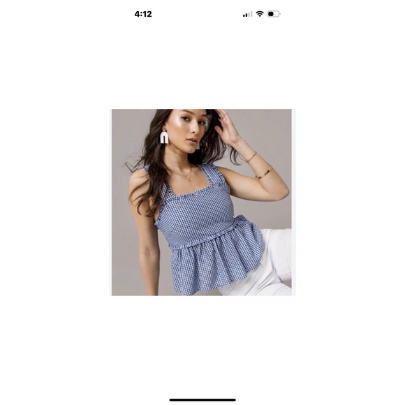 Lot Of 3 Women Tops Fit & Flare Black / Blue Puff Sleeve Francesca's Size Medium - Picture 12 of 15